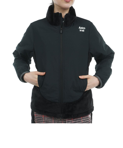 アドミラル ゴルフ（Admiral GOLF）ゴルフウェア アウター 保温 撥水 ボアミックス 中綿ジャケット ADLA480-BLK