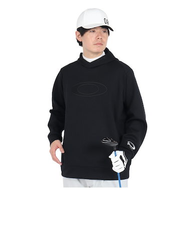 オークリー（OAKLEY）ゴルフウェア 吸汗速乾 パーカー プルオーバーフリースフーディー FOA406953-02E