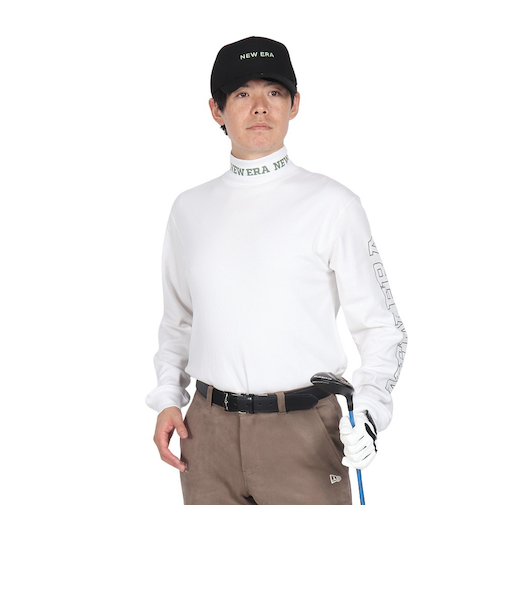 ニューエラ(NEW ERA)ゴルフウェア 保温 軽量 長袖 スウェット ハイカラー ウォーム Tシャツ Sleeve Logo 14326414