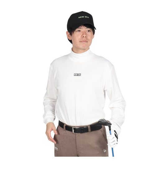 ニューエラ（NEW ERA）ゴルフウェア 吸汗速乾 スウェット ハイカラー 長袖 パフォーマンス Tシャツ スタッツ 14326421