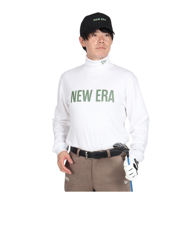 ニューエラ（NEW ERA）ゴルフウェア 保温 軽量 長袖 スウェット ハイカラー ウォーム Tシャツ Straight Logo 14326411