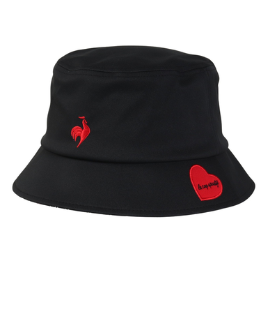 ルコックスポルティフ（lecoqsportif）ゴルフ 吸汗速乾 抗菌防臭 シーズンモチーフ柄 ハット LG4FCP73L BK00