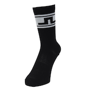 J.LINDEBERGゴルフ 速乾 ジャガード ストライプソックス 073-42861-019