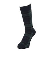 マンシング（MUNSING）ゴルフ 抗菌防臭 クルー丈 チェック柄ソックス MG4FSO01M NVGR