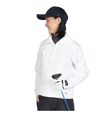 エピキュール（epicure）ゴルフウェア 両畦 ジップアッププルオーバー 152-12910-004