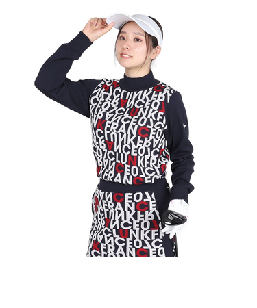 クランク（CLUNK）ゴルフウェア 軽量 ロゴニット CL5SUJ08 NVY