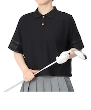 ROSASENゴルフウェア 速乾 A-Line 半袖 ロゴポロシャツ 048-22941-019