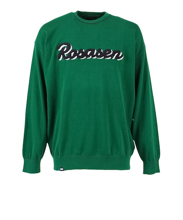 ROSASEN(ROSASEN)ゴルフウェア コットンハイゲージニット 長袖セーター 044-12912-023-24AW