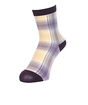 ROSASENゴルフ 抗菌防臭 オンブレーチェック レギュラー丈 ソックス 046-42862-083-24AW