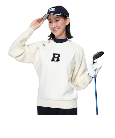 ROSASEN（ROSASEN）ゴルフウェア 軽量 A-Line Rグラフィックラグラン 長袖プルオーバー 048-32911-004