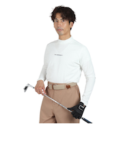 ROSASEN（ROSASEN）ゴルフウェア ストレッチ カノコインレー 長袖モックネック 044-22811-005-24AW