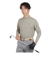 ROSASEN（ROSASEN）ゴルフウェア ベアテン ボーダー長袖モックネック 044-22911-027-24AW