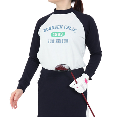 ROSASEN（ROSASEN）ゴルフウェア ストレッチ カノコインレー 長袖シャツ 045-22811-005-24AW