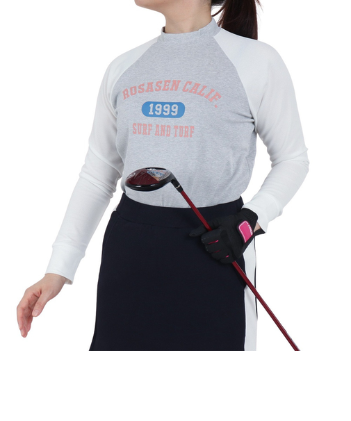 ROSASEN（ROSASEN）ゴルフウェア ストレッチ カノコインレー 長袖シャツ 045-22811-013-24AW