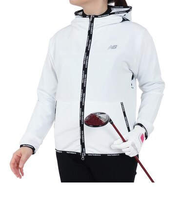 ニューバランス(new balance)ゴルフウェア アウター 撥水 4WAYストレッチ ソフトシェル フルジップ フーディー 012-4220501-030