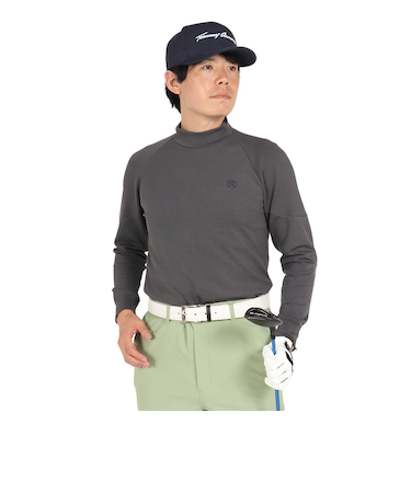 トミーアーマー（Tommy Armour）ゴルフウェア 吸湿発熱 長袖 ヒートクロス 3D モックネック TANB24F030003gRY