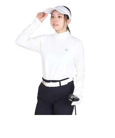 トミーアーマー(Tommy Armour)ゴルフウェア 吸湿発熱 長袖ヒートクロス 3D モックネック TANB24F070011 WHT