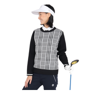 トミーアーマー（Tommy Armour）ゴルフウェア ジャガード 長袖 クルーネックニット TASL24F070010 BLK
