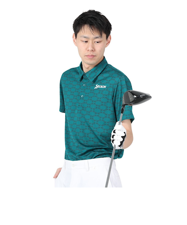 ゴルフウェア 松山英樹プロ レプリカモデル 吸汗速乾 半袖プリントシャツ RGMXJA18 GR00