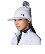 アンダーアーマー（UNDER ARMOUR）ゴルフ ドライバー ポム ツバ付きニットビーニー 1388630 100