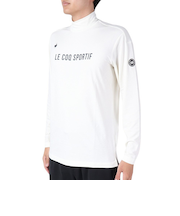 ルコックスポルティフ（lecoqsportif）ゴルフウェア 保温 ストレッチフォーサー 長袖ハイネックシャツ QGMWJB12 WH00