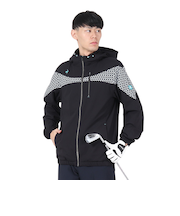 ルコックスポルティフ（lecoqsportif）ゴルフウェア アウター ストレッチフォーサー フード付き 起毛 裏地 ブルゾン QGMWJK05 BK00