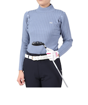 ROSASEN(ROSASEN)ゴルフウェア 保温 A-Line リブハイネック長袖ニットセーター 048-12013-092