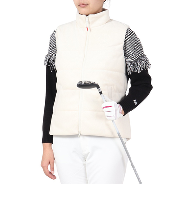 ROSASEN（ROSASEN）ゴルフウェア アウター 防風 パイル 起毛 中綿 ベスト 045-42071-006-24AW