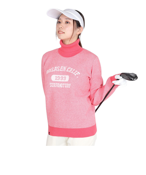 ROSASEN（ROSASEN）ゴルフウェア 保温 ダブルジャカードニット セーター 045-12011-062-24AW