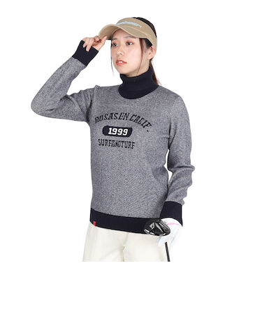 ROSASEN（ROSASEN）ゴルフウェア 保温 ダブルジャカードニット セーター 045-12011-098-24AW