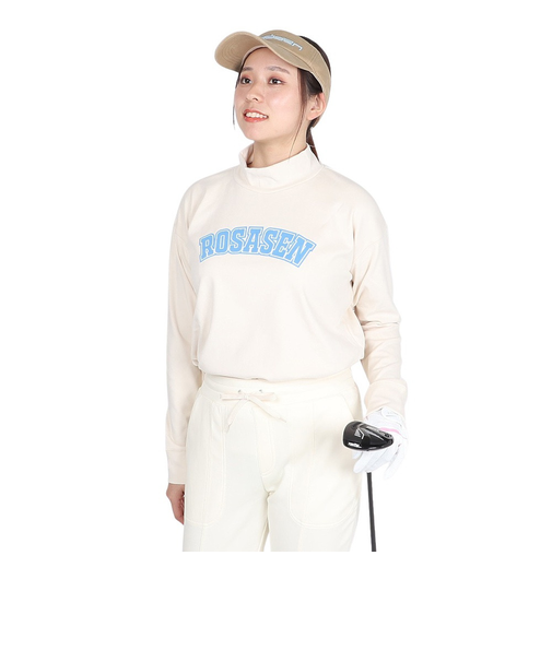 ROSASEN（ROSASEN）ゴルフウェア マイクロフリース長袖モックネックシャツ 045-22011-006-24AW