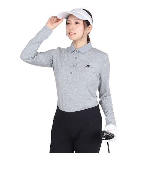 J.LINDEBERG(J.LINDEBERG)ゴルフウェア 吸水速乾 Flor 長袖ポロシャツ 072-22910-013