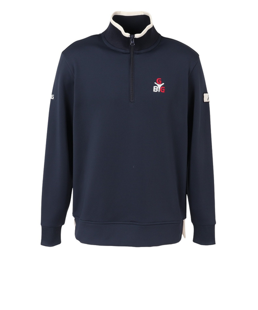 ゴルフウェア 吸水速乾 ハーフジップ スウェットシャツ 311QD422-C48