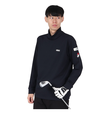 ゴルフウェア 発熱 タートルネック 長袖 Tシャツ 311QD442-C48