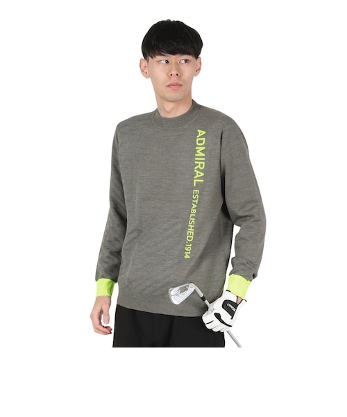 アドミラル ゴルフ 長袖セーター ADMIRAL GOLF セーター カラーRED(40 