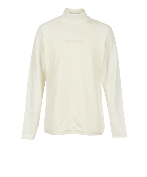 BRIEFING 保温 WINDBLOCK 長袖 ハイネックシャツ 白 ブリーフィング（BRIEFING）ゴルフウェア 保温 WINDBLOCK 長袖