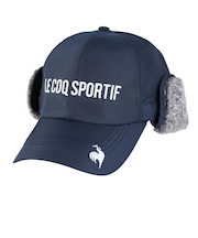 ルコックスポルティフ（lecoqsportif）ゴルフ 着脱可能 防寒耳当て付キャップ LG4FCP12M NV00