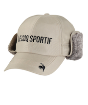 ルコックスポルティフ（lecoqsportif）ゴルフ 着脱可能 防寒耳当て付キャップ LG4FCP12M BG00