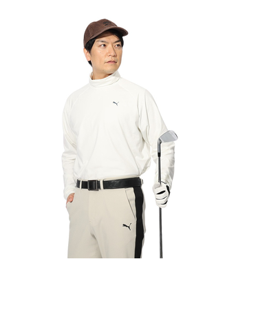 プーマ（PUMA）ゴルフウェア 裏起毛 バックプリント 長袖 タートルネック 631655-04