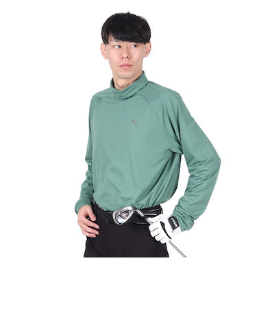 プーマ（PUMA）ゴルフウェア 裏起毛 バックプリント 長袖 タートルネック 631655-03