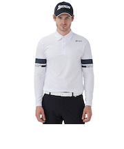 ゴルフウェア 吸汗 長袖 ロゴデザインロングスリーブシャツ RG4FLS01M WH00