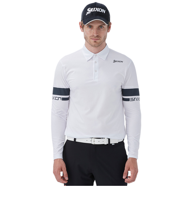 ゴルフウェア 吸汗 長袖 ロゴデザインロングスリーブシャツ RG4FLS01M WH00