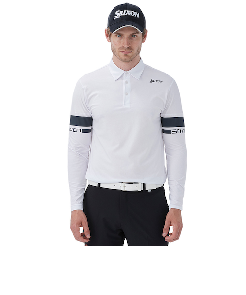 ゴルフウェア 吸汗 長袖 ロゴデザインロングスリーブシャツ RG4FLS01M WH00