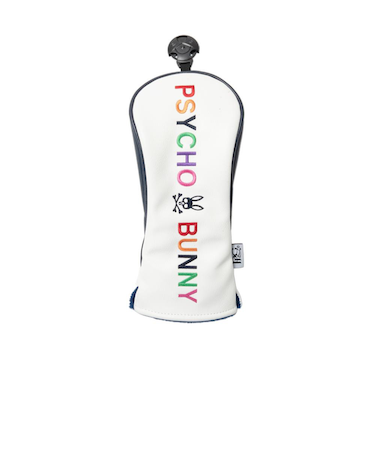 サイコバニー（Psycho Bunny）ゴルフ ヘッドカバー ユーティリティ用 PU PBMG4FH3-WHT