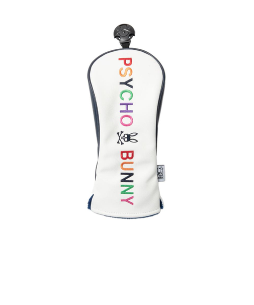 サイコバニー（Psycho Bunny）ゴルフ ヘッドカバー ユーティリティ用 PU PBMG4FH3-WHT