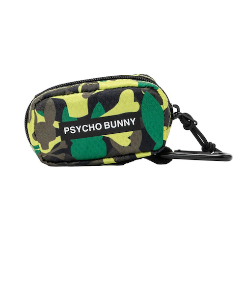 サイコバニー（Psycho Bunny）ゴルフ ボールポーチ LWG CAMO PBMG4FE3-GRN