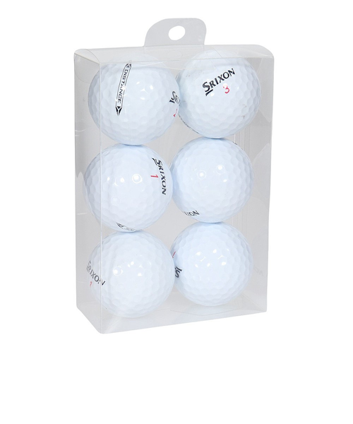 トウホウゴルフ（TOHOGOLF）カラーボール ロスト 6個入り WHT