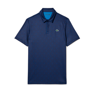 ラコステ（LACOSTE）ゴルフウェア ミニマム総柄プリントゴルフポロシャツ DH5175-10FMP