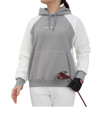 ROSASEN（ROSASEN）ゴルフウェア 変形カノコ裏起毛 タフタパーカー 045-52112-013-24AW