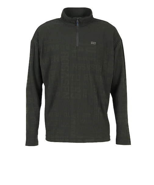 ROSASEN(ROSASEN)ゴルフウェア リンクスジャカード ハーフジップ 長袖ハイネック 044-22912-018-24AW